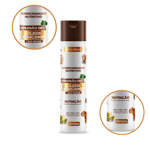 Condicionador Nutritivo Explosão de Óleos Africanos 300ml | bn.Cachos Condicionador Nutritivo Explosão de Óleos Africanos 300ml | bn.Cachos